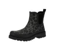 VERBENAS 9302180945 Lua Mate Animal - Damen Chelsea Boots - Black-Leo-Black, Größe:40 EU