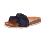 Verbenas Damen-Pantolette mit Tieffußbett SERRAJE VOLANTE Marino-Blau 39