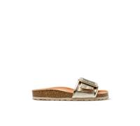 VERBENAS Damen Pantoletten REIKO elephant oro, Größe:42 EU