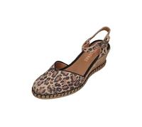 VERBENAS Damen Sandalette MAGGIE leo camel, Größe:39 EU
