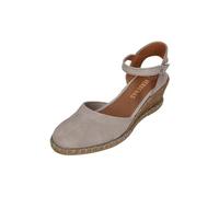 VERBENAS Damen Sandalette MALENA serraje tan perla, Größe:38 EU
