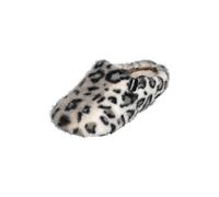 Pantoffel VERBENAS, Damen, Gr. 41, weiß, schwarz, leo, Textil, casual, Schuhe, Homeslipper, Wohlfühlschuh, Hausschuh, Clog zum Schlupfen (97239505-41) weiß, schwarz, leo