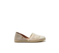 VERBENAS Espadrilles Carmen Crochet-lino/Serraje Crudo/Crudo - Größe: 37