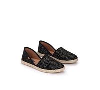 VERBENAS Espadrilles Carmen Glitter Negro - Größe: 37