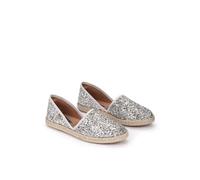 VERBENAS Espadrilles Carmen Glitter Plata - Größe: 39