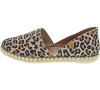 Espadrille VERBENAS, Damen, Gr. 38, braun (leo), Veloursleder, Schuhe Espadrille, Strandschuh, Sommerschuh, Loafer im trendigen Animal-Look, Topseller (53009743-38)