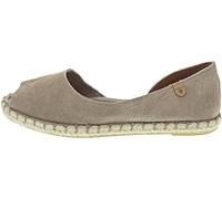 Espadrille VERBENAS "CRUZ SERRAJE" Gr. 38, grau (taupe) Damen Schuhe Strandschuhe Strandschuh, Sommerschuh, Loafer mit schönen Ziernähten (98940037-38)