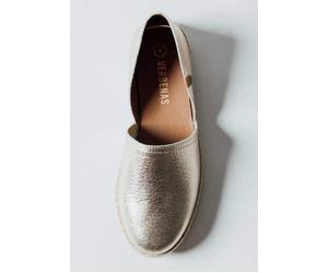 VERBENAS Goldener Leder-Espadrilles Gold - Gr. - 42
