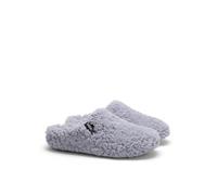 VERBENAS York Damara, Damen Hausschuh Grau aus Textil, super flauschig, Wohlfühlmoment. blau Gr. 39