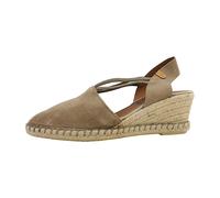 VERBENAS Wedges Maika – Serraje Piedra, Taupe/Beige – Damen Gr. 40