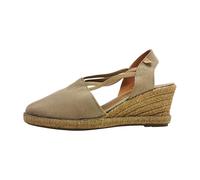 VERBENAS Damen Sandalette MAIKA serraje tan piedra, Größe:37 EU