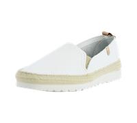 Slipper VERBENAS "NURIA", Herren, Gr. 41, weiß, Leder, unifarben, Schuhe Slipper, Espadrille, Schlupfschuh, Halbschuh mit Stretcheinsätze (66340239-41) weiß