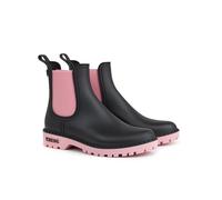 VERBENAS Rain Boots Gaudi Mate Negro-rosa - Größe: 38
