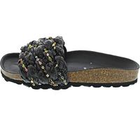 Verbenas Rica Trenza Rafia Brillos Pantolette Schwarz - Schwarz / 36