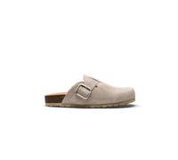 Clog VERBENAS "RIO SERRAJE", Herren, Gr. 38, beige, Veloursleder, unifarben, Schuhe Clog, Hausschuh, Sommerschuh, Schlupfschuh mit verstellbarer Schnalle (20490959-38) beige