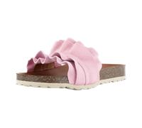 Pantolette VERBENAS "Rocio Roda", Damen, Gr. 42, rose, Veloursleder, unifarben, Schuhe Pantolette, Sommerschuh, Flat mit geschwungenen Laschenstoff (47817403-42) rose