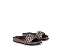 Verbenas 330079-V0271 Rica - Damen Schuhe Pantoletten - 927-Metal-Plomo für Damen, gold, Größe 37 EU