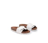 VERBENAS Sandalen Rocío Ecobrush Volante Blanco - Größe: 38