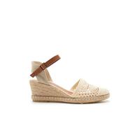 VERBENAS Wedges Malena Crochet/lino Crudo/crudo