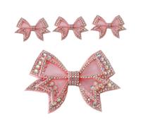 VERDANVERSE 2 Paar Abnehmbare Schleifen-schuhclips mit Strass Funkelnde Einfache Diy-schuhdekorationen für Damen Elegante Schuhverzierungen Langlebig und Vielseitig für High Heels und Flache