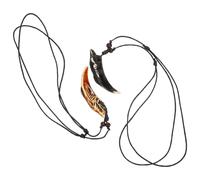 VERDANVERSE 2 Stück Hai Anhänger Halskette für Herren Kreative Halskette aus Kunstharz Schwarz Rotbraun Halsschmuck für Party und Alltag