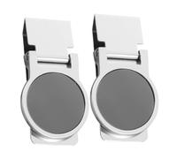 VERDANVERSE 2 Stück Schlanke Geldklammern Aus Edelstahl Silberfarben Minimalistischer Kreditkartenhalter Mit Glatter Innenfläche Kompakter Geldclip Für Männer Mobiler Geldbörsen Organizer