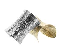 VERDANVERSE 2 Stück Vintage Armreif Offene Arm Manschette mit Erhabenen Ornamenten Unisex Retro Schmuck für Teen Mädchen und Damen Modisches Geschenk für Alltag und Besondere Anlässe