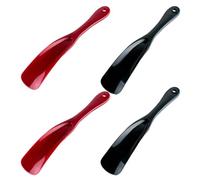 VERDANVERSE 4 Stück Schuhanzieher aus Kunststoff mit Flexiblem Design und Glatter Oberfläche Tragbarer Kleiner Schuhlöffel für Behinderte Praktisches Schuhzubehör Zufällige Zufällige Farbe