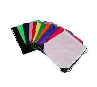 VERDANVERSE 5 Stück wasserdichte Kordelzug rucksäcke aus Polyester Leichte Cinch Sack Sporttaschen für Vielseitig Einsetzbar für Gym Schule Reisen Bunte Farben Robust und Zufällige Farbe