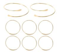 VERDANVERSE 8 Teiliges Set Verstellbarer Armbänder Armreifen Armspangen Offene Armreifen