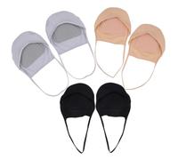 VERDANVERSE Anti Rutsch Unsichtbare Zehensocken 3 Paar für Damen Sandalen und Pumps Weiche Halbsocken mit Polsterung Komfortable Füßlinge für Alltag und Büro