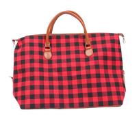 VERDANVERSE Kariertes Canvas Reisetasche 22 Zoll Praktische Große Weekender Tasche mit Vielseitigem Stauraum für Reisen Sport und Alltag