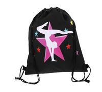 VERDANVERSE Turnbeutel mit Kordelzug Gymnastik Print Robuster Baumwollbeutel Großer Stauraum Leichter Fitness Sportbeutel für Damen Outdoor