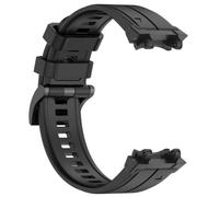 Verdicktes Silikon-Uhrenarmband mit Schnalle für Amazfit T-Rex 2/3 - Schwarz