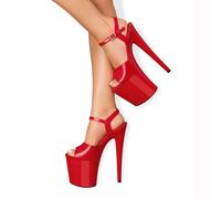 Verführerische Plateau-Sandalette 39 rot