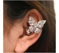 Vergoldeter Schmetterling Kopfhörerclip Elegantes Koreanisches Design Schmuckaccessoire für Kabelmanagement Fashion Ohrhörer Halterung Silber Schwarz Lila Blau(G)