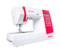 VERITAS AMELIA WHITE/RED Nähmaschine (70 Watt, 1 Stufen Knopflochautomatik)