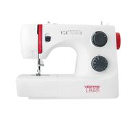 Veritas Sewing Freiarmnähmaschine Laura – 9 Stichprogramme, mechanisch, LED, weiß-rot