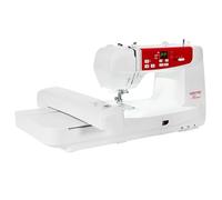 VERITAS Näh- und Stickmaschine Florence I – 120 Programme, LCD-Display, LED-Nählicht (weiß-rot)