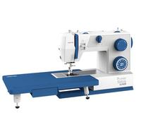 VERITAS Power Stitch Denim Nähmaschine I XXL-Anschiebetisch & Fußpedal I Einfädelhilfe I bis zu 1.000 Stiche/Min. I anpassbarer Nähfußdruck I für Jeans, Leder & feine Stoffe I inkl. Staubschutzhülle