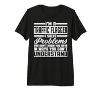 Verkehrsflagger-Bekleidung - niedliches lustiges Flagger-Design Premium T-Shirt