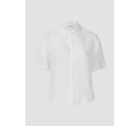 Verkürzte Bluse aus Leinen im Relaxed Fit 50 weiß 2171366.0100.50