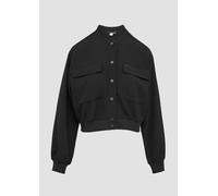 Verkürzte Blusenjacke im Blousonstyle 42 schwarz 2156811.9999.42