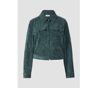 Verkürzte Cordjacke mit aufgesetzten Brusttaschen 46 Blau 2170187.6933.46