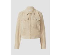 Verkürzte Cordjacke mit aufgesetzten Brusttaschen 46 braun 2170187.8401.46