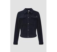 Verkürzte Cordjacke mit Druckknöpfen 34 blau 2154583.5959.34