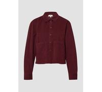 Verkürzte Feincord-Bluse mit aufgesetzten Taschen 32 rot 2170036.3902.32