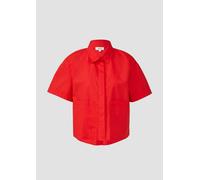 Verkürzte Hemdbluse im Relaxed Fit mit aufgesetzten Taschen 40 rot 2163677.3090.40