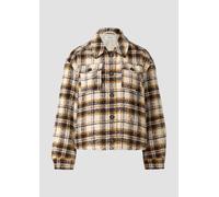 Verkürzte Karo-Jacke aus Bouclé 34 beige|mehrfarbig 2170273.02N5.34