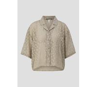 Verkürzte leicht transparente Bluse 34 Grün 2169966.7803.34